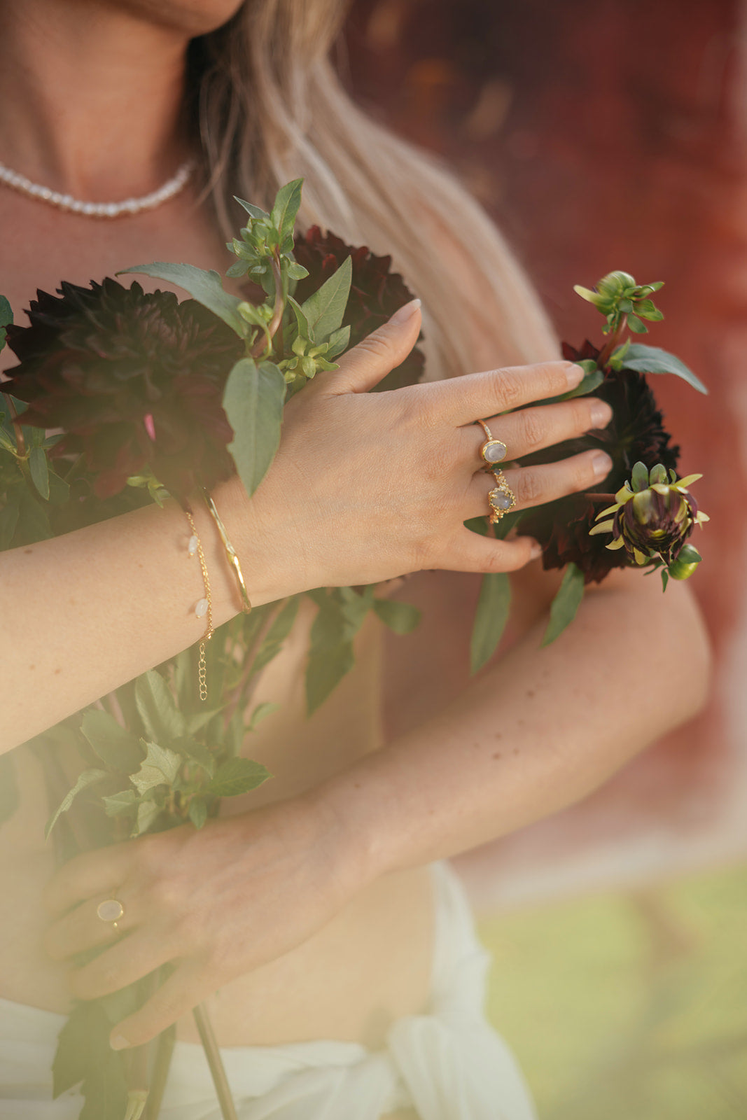 Sacred Siren Ring with Labradorite and Iolite