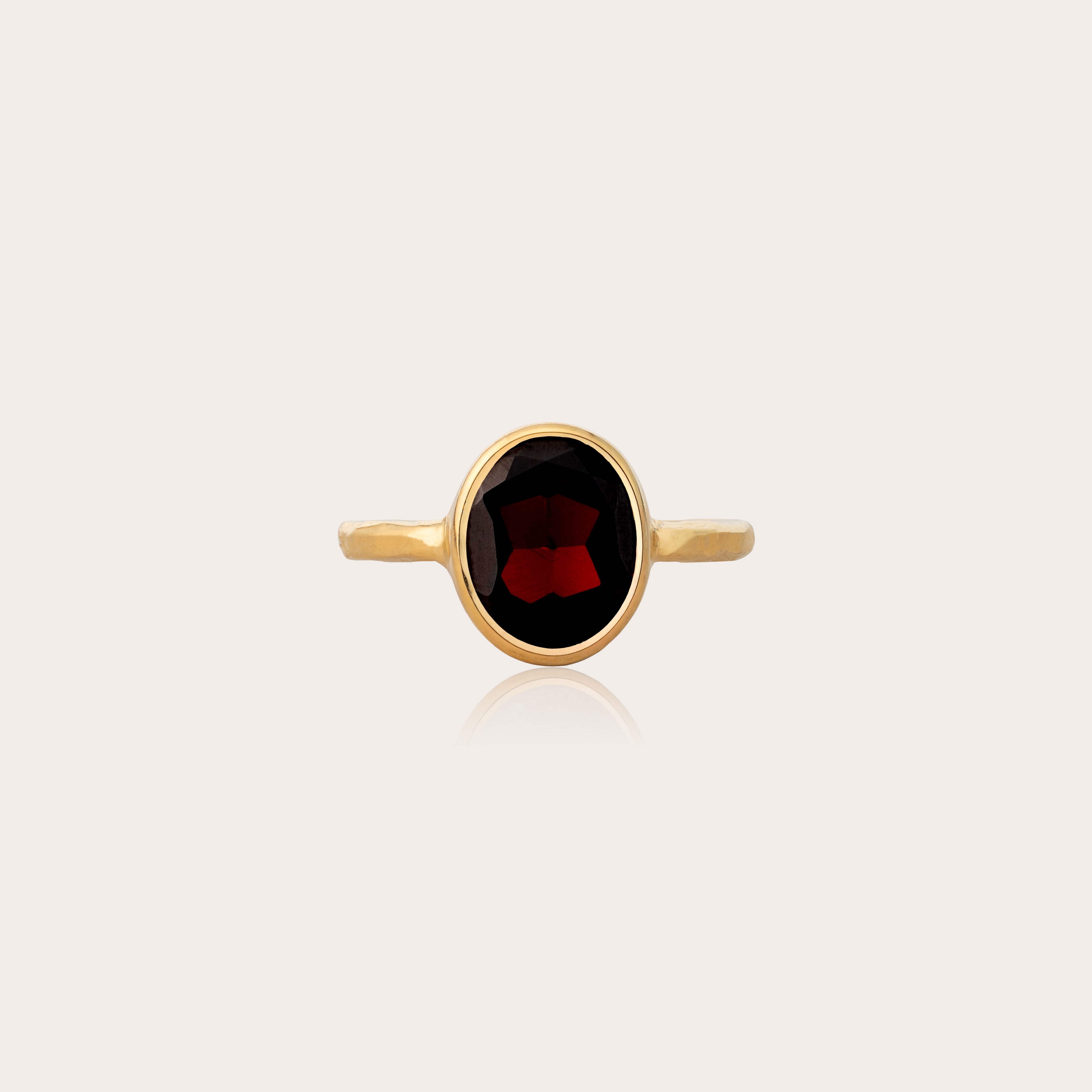 Desire Spell Ring with Garnet