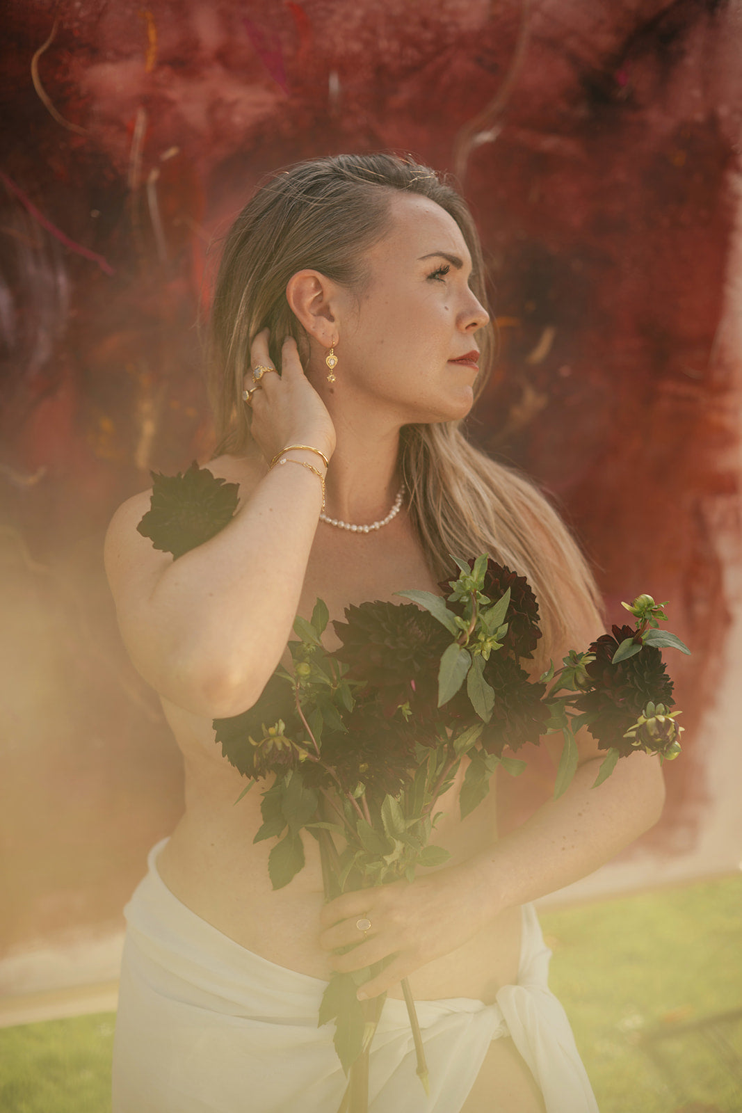 Awakened Heart Earrings with Rose Quartz