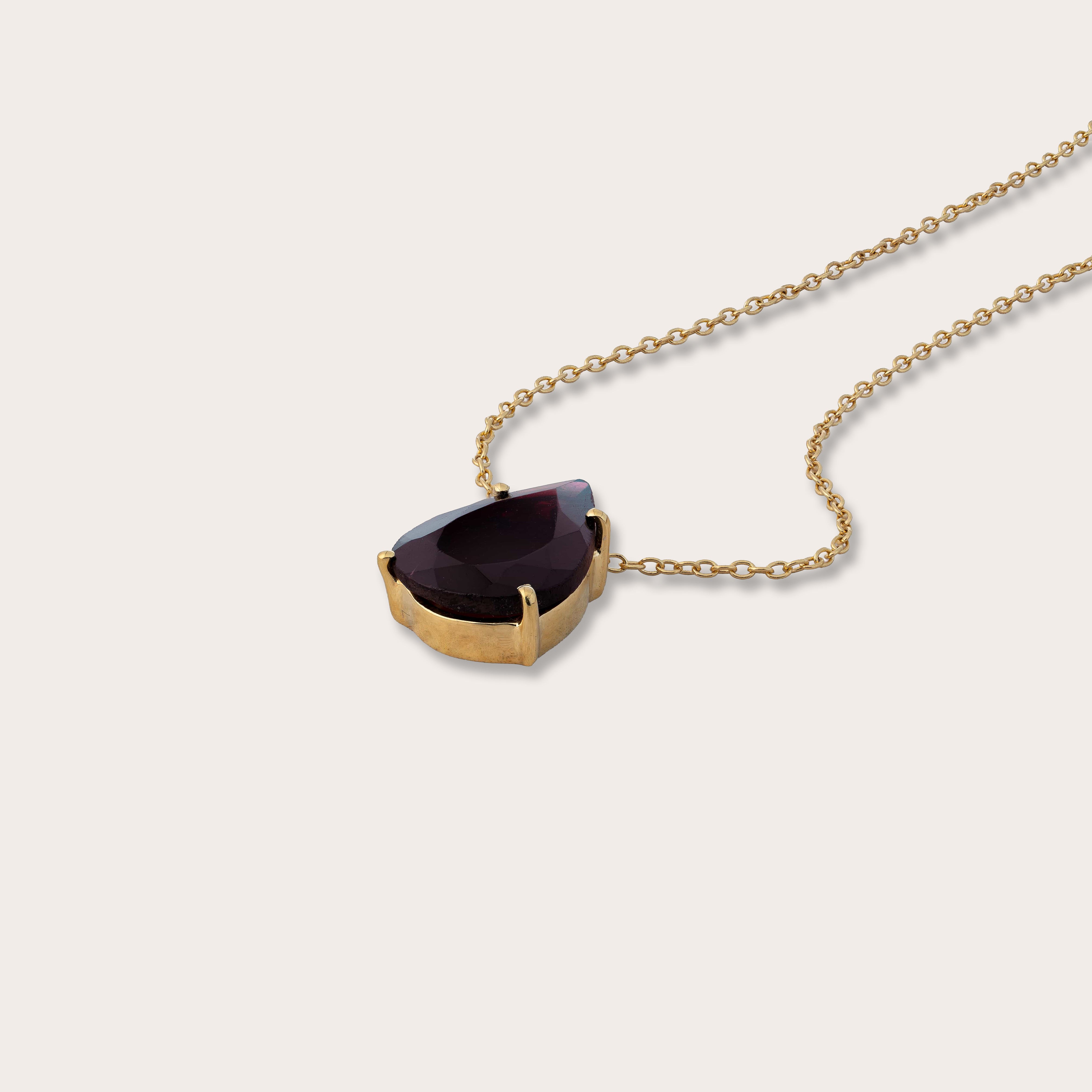 Tears of Aphrodite Necklace with Garnet
